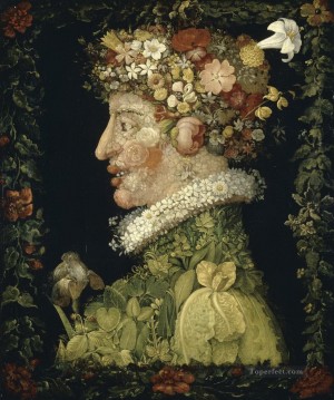 Frühling 1573 Giuseppe Arcimboldo fantastisch Ölgemälde